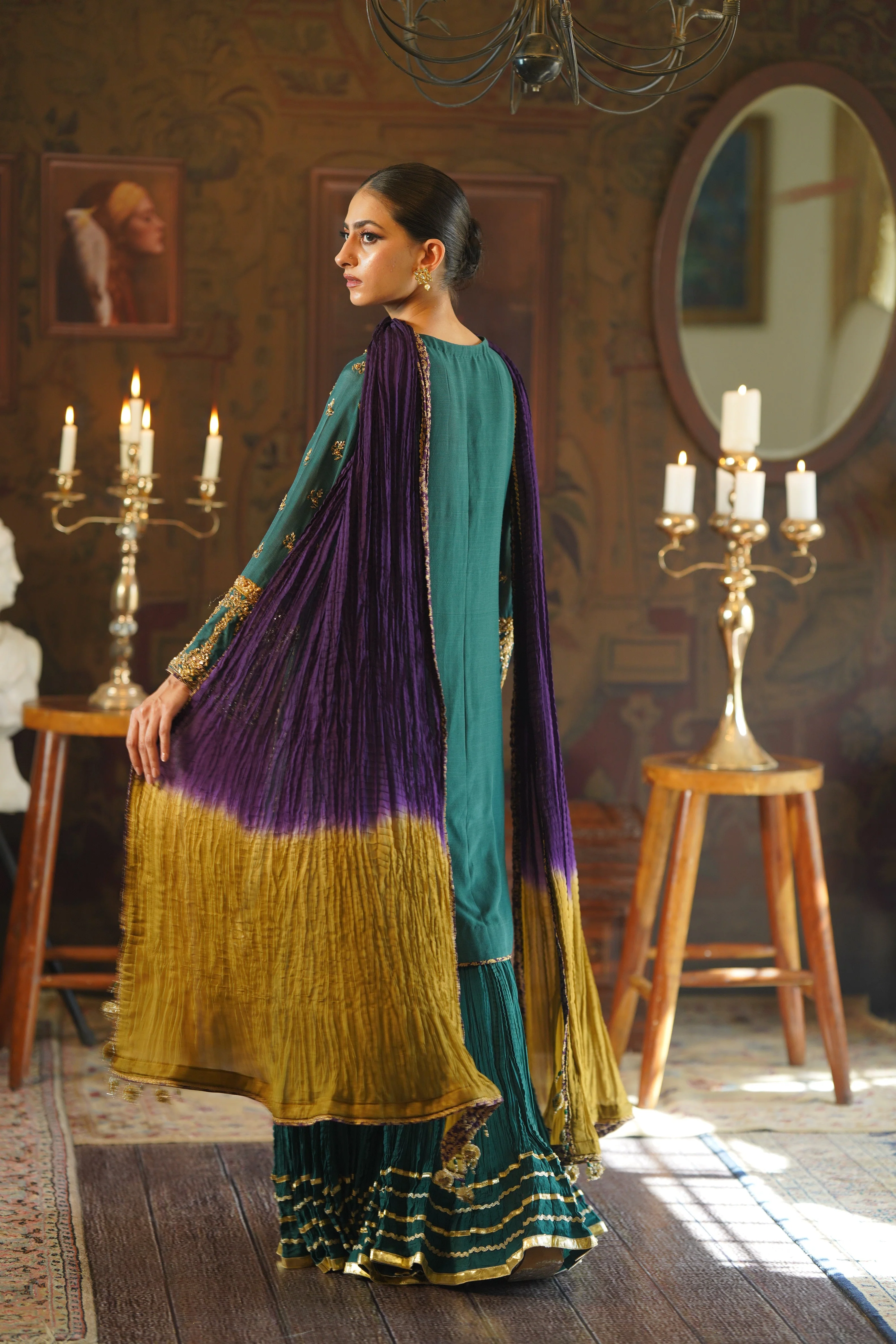 Qarmazi By Zaaviay Stitched Anahita (Three Piece) - Image 3
