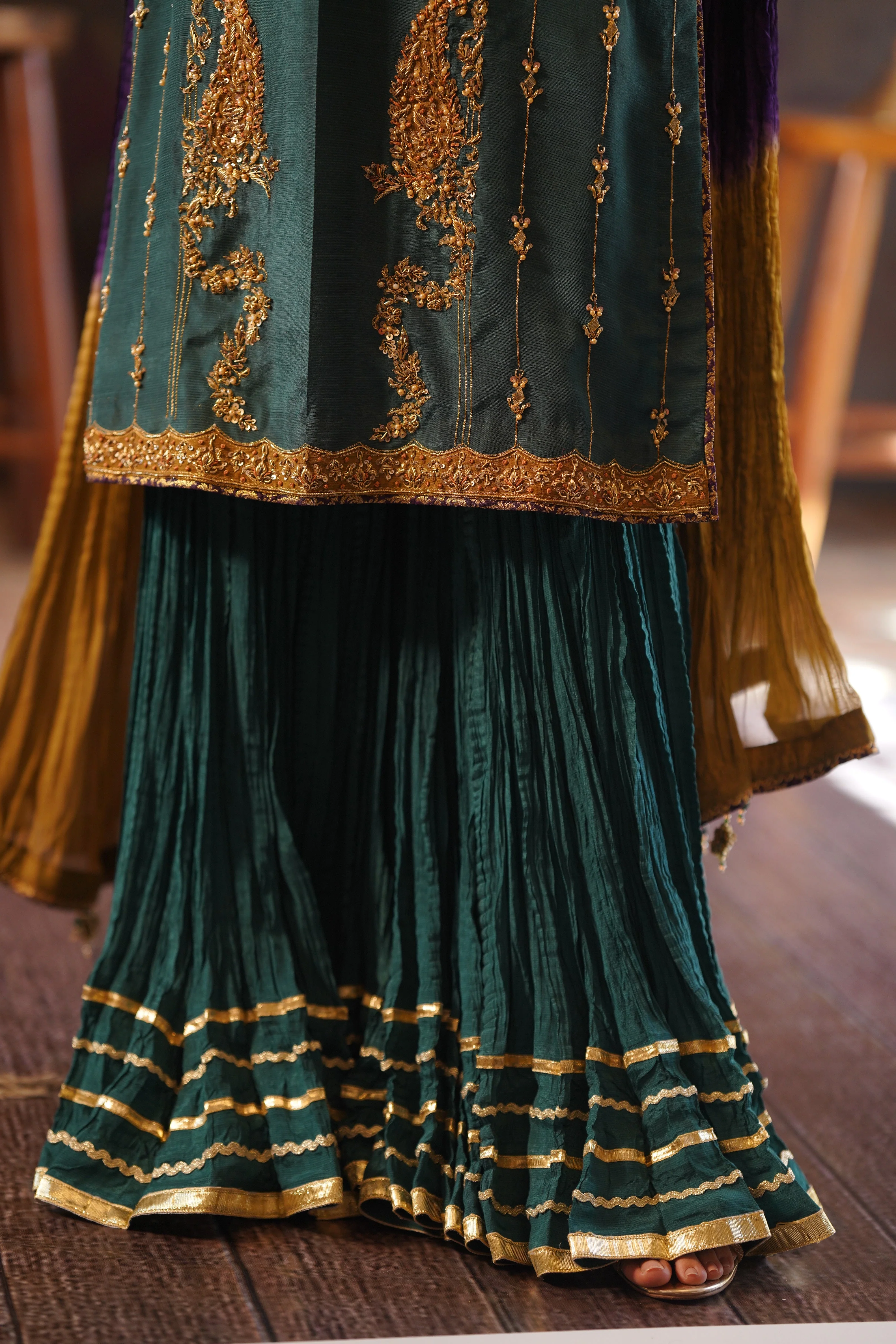 Qarmazi By Zaaviay Stitched Anahita (Three Piece) - Image 4