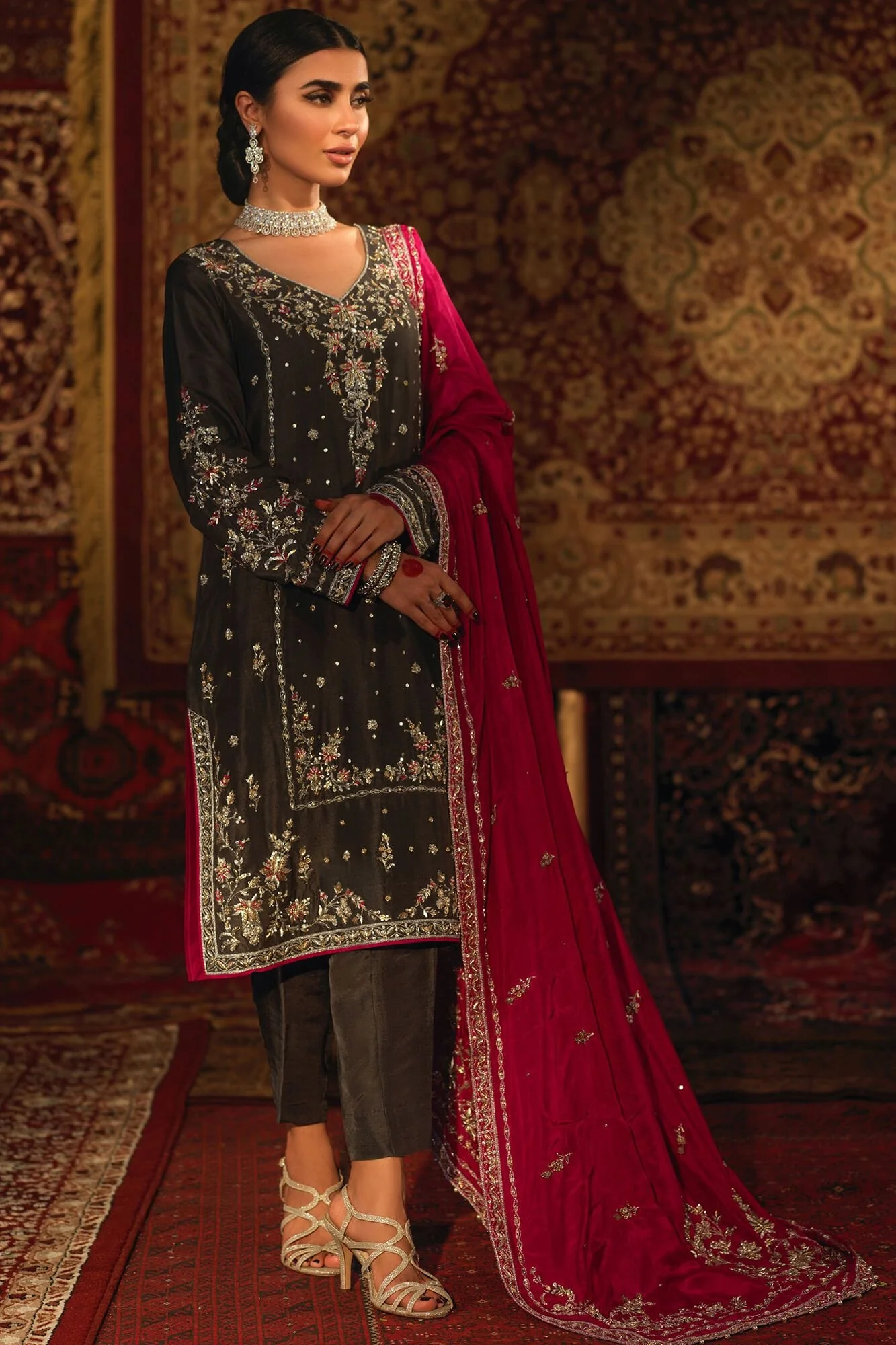 Zehnaseeb By Zaaviay Stitched Mahjabeen - Image 2