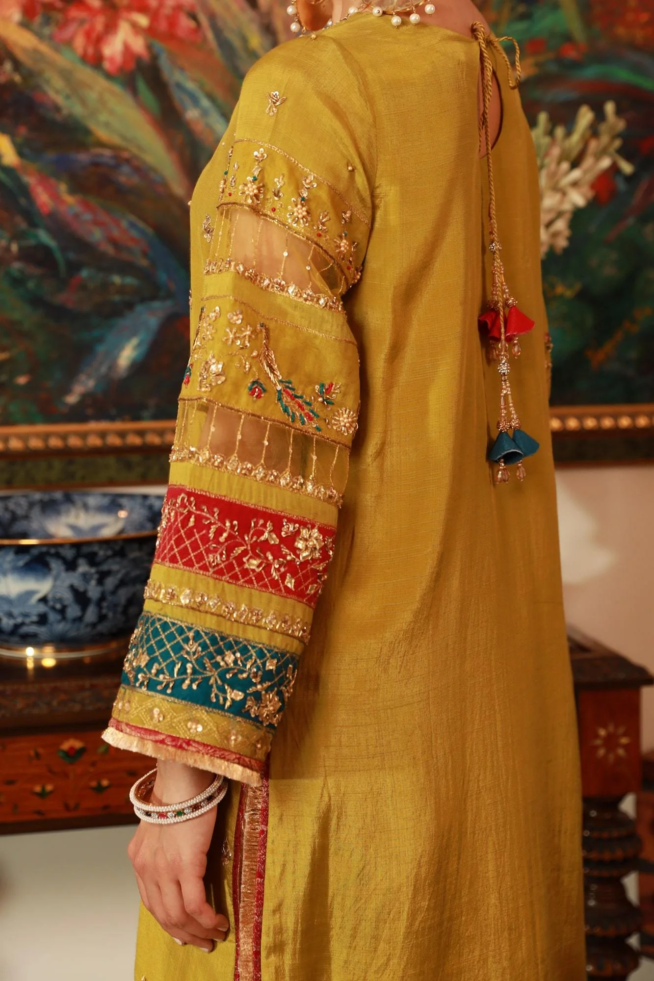 Neher By Zaaviay Stitched Mehendi Ki Raat (Ready To Wear - Three Piece) - Image 6