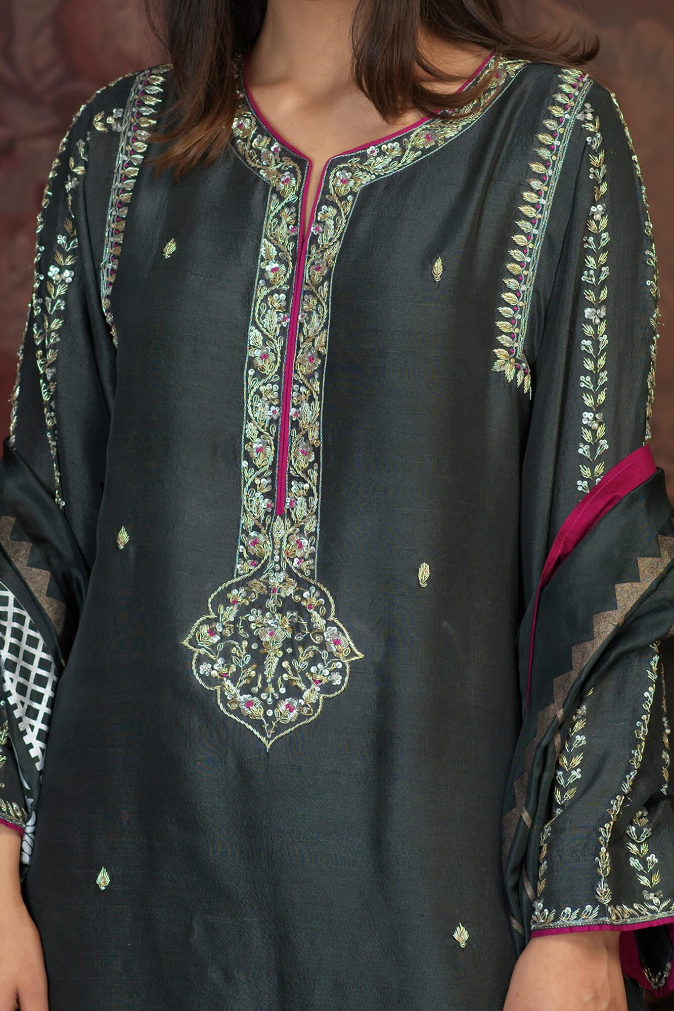 Arzish By Zaaviay Stitched Zeb (Three Piece) - Image 4