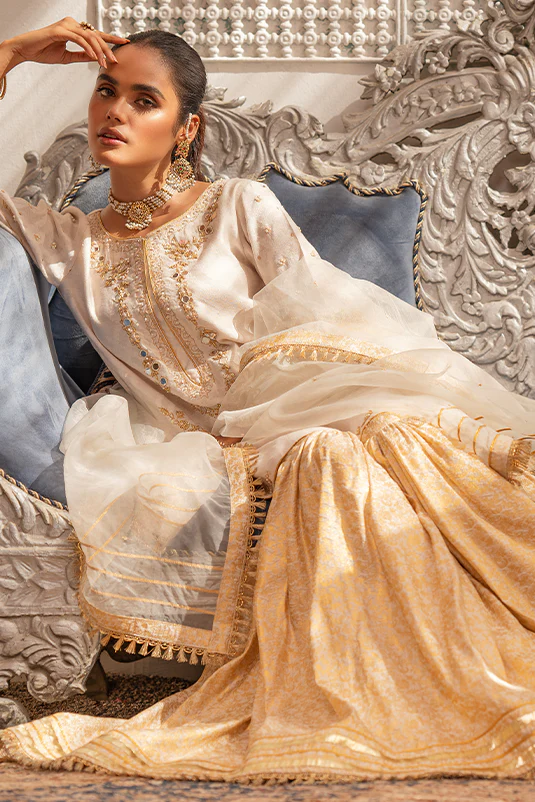 Zaaviay Stitched Eid Collection 2022 Zuri (Three Piece) - Image 3