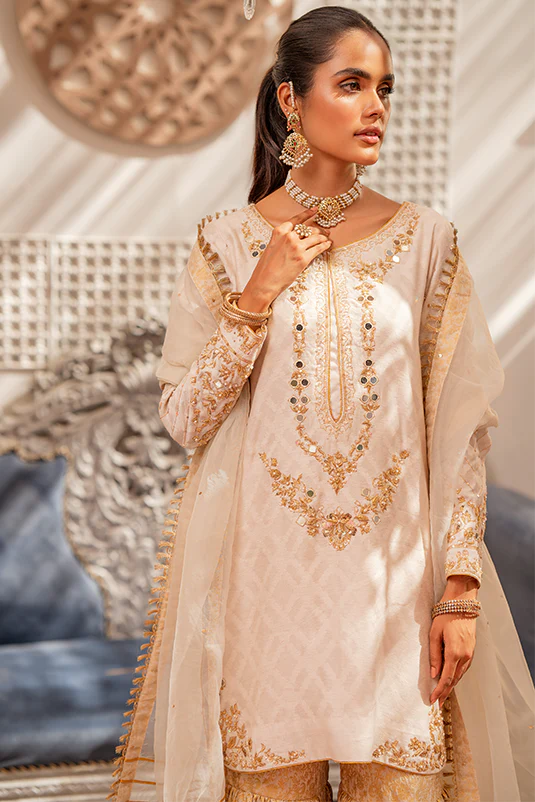 Zaaviay Stitched Eid Collection 2022 Zuri (Three Piece) - Image 4