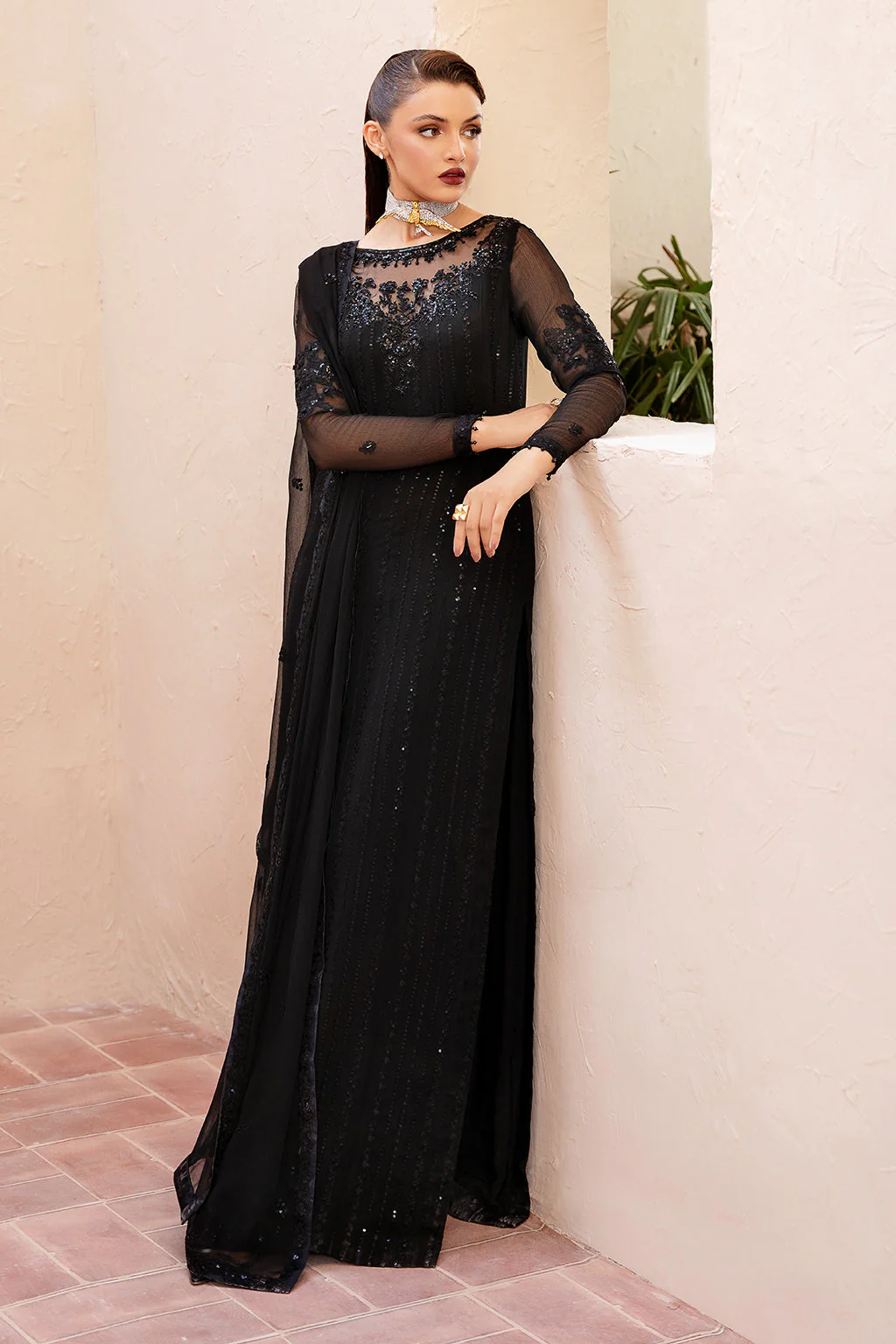 Zarposh Unstitched 3 Piece Formals Collection-Zade - Image 4