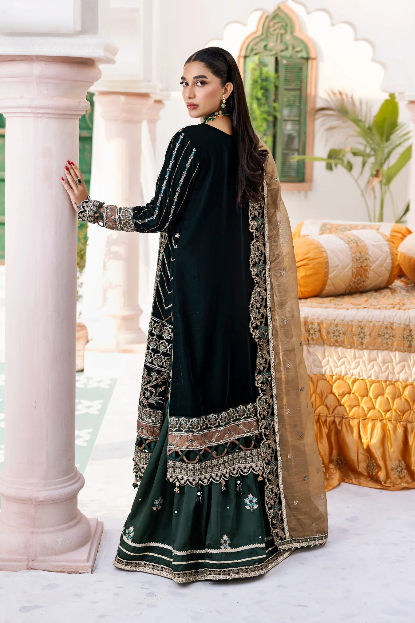 Andaz e Makhmal By Zebtan Unstitched 3 Piece Luxury Formals Suit-ZAM-05 - Image 7