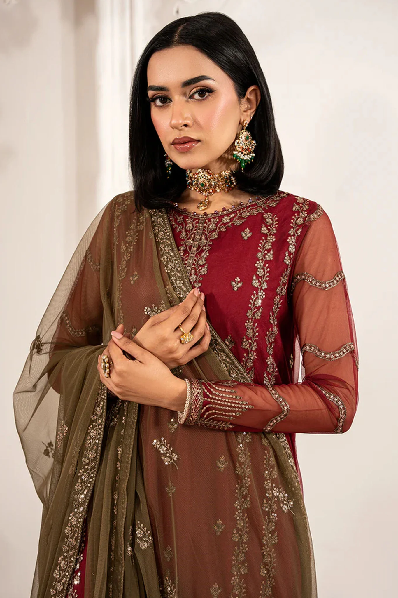 Zarif Unstitched 3 Piece Luxury Formal Edit Collection-ZFE-02-Alison - Image 2