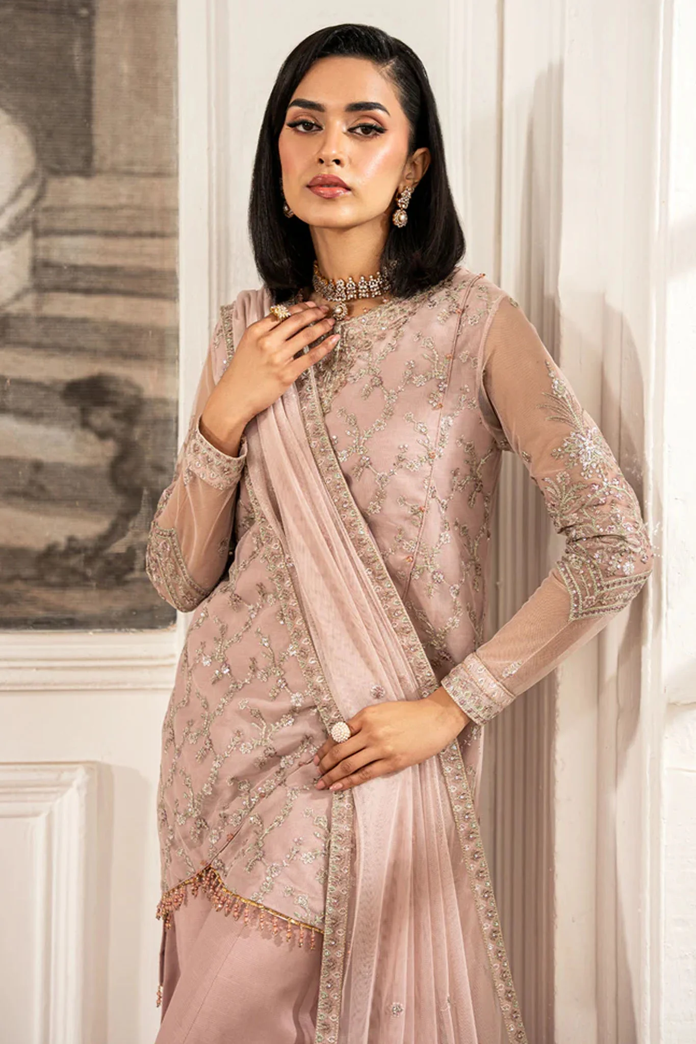 Zarif Unstitched 3 Piece Luxury Formal Edit Collection-ZFE-03-Vivian - Image 2