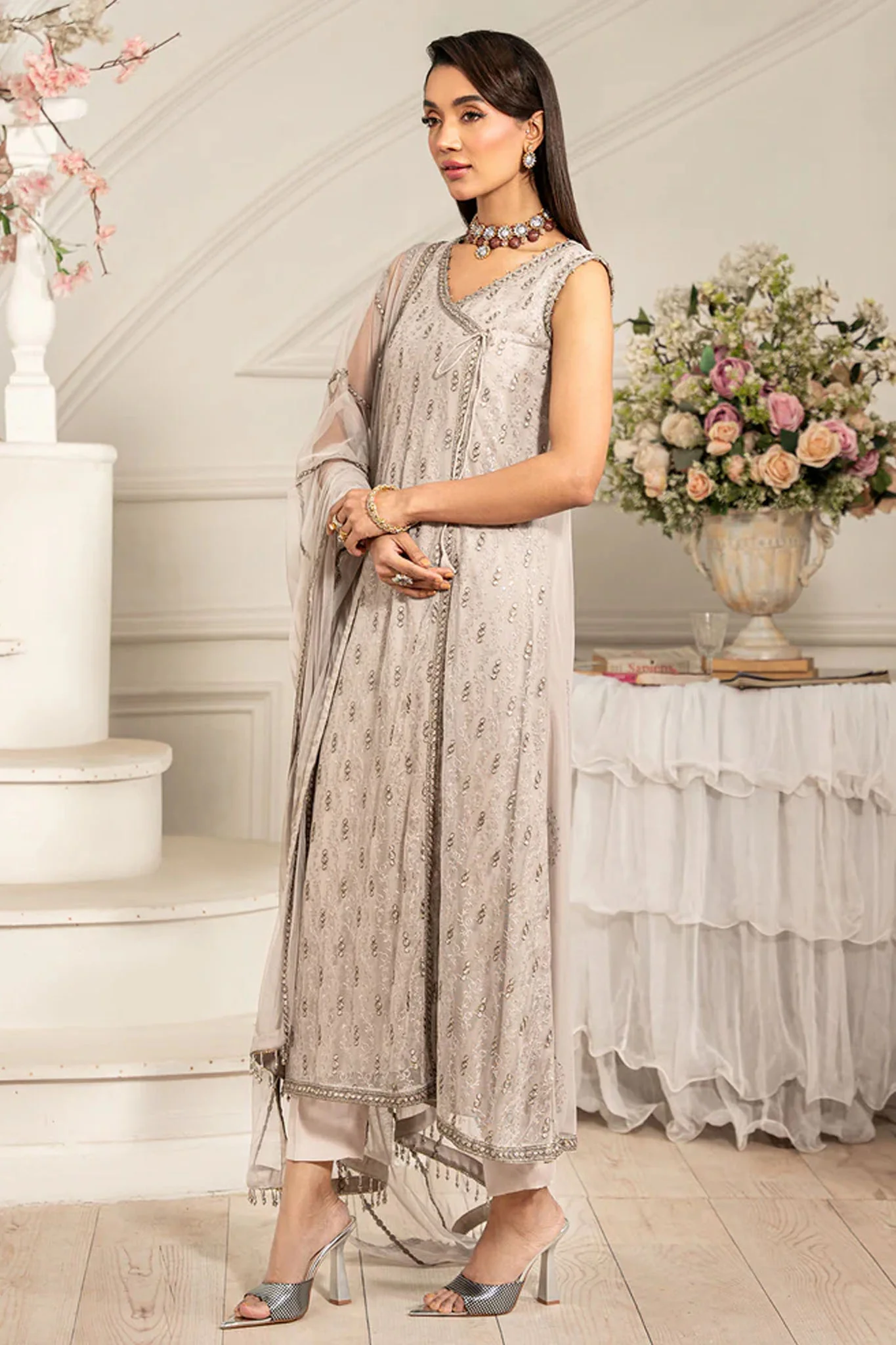 Zarif Unstitched 3 Piece Luxury Formal Edit Collection-ZFE-05-Alaina - Image 4