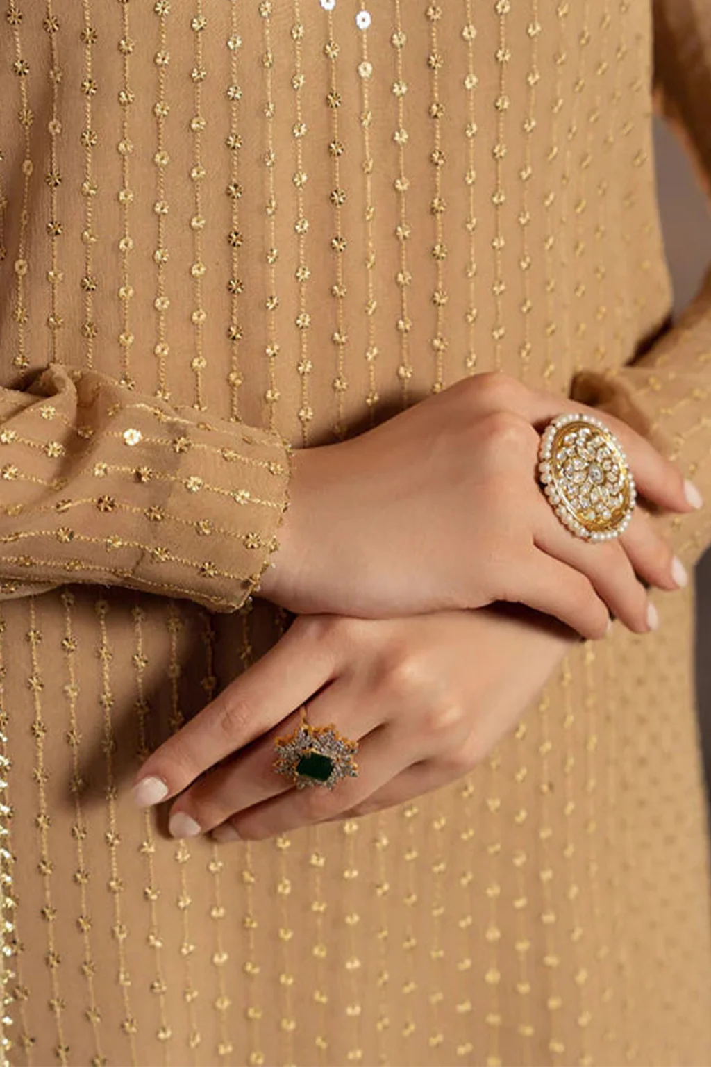 Meeral Luxe Stitched 3 Piece Formals Suit-Zarina - Meeral Luxe - Image 2