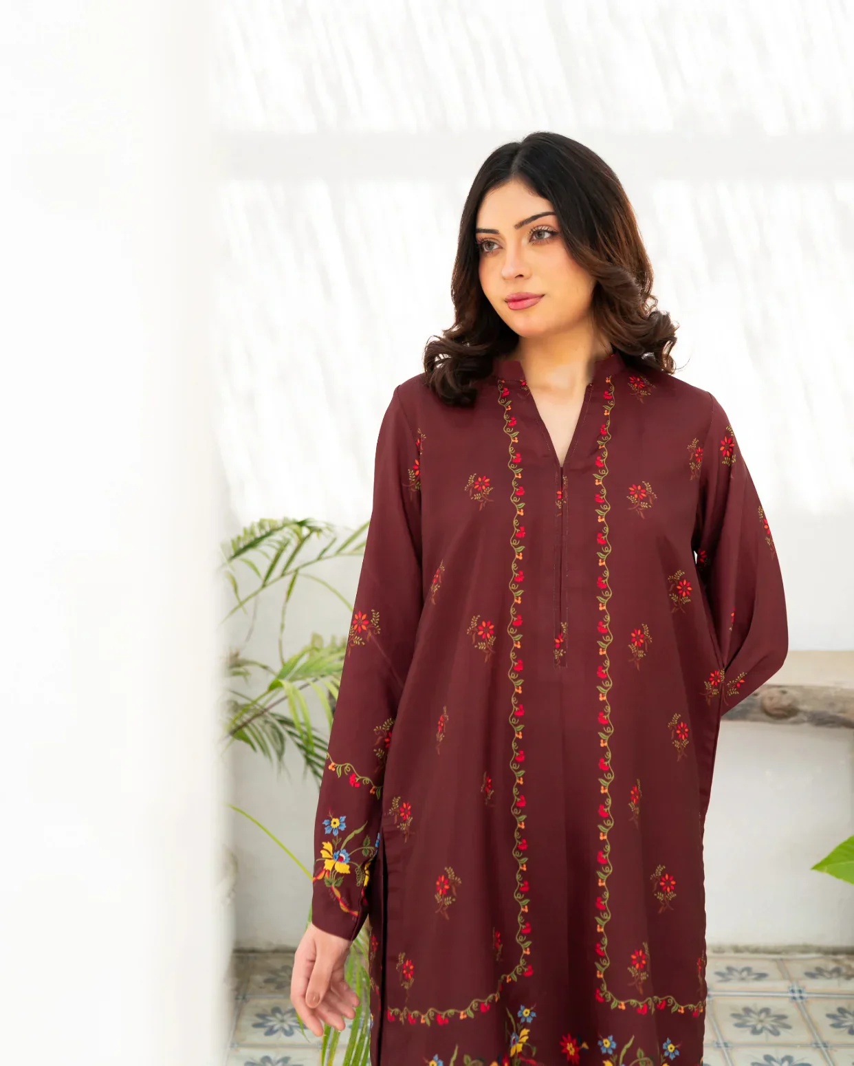 Zauk Stitched Co Ords - Cherry Charm - Image 6