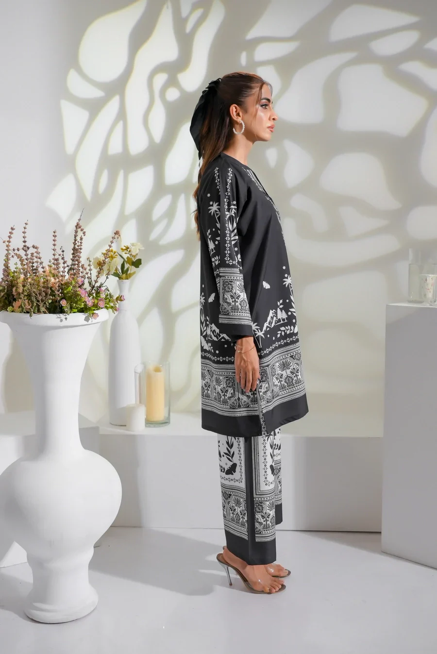 Dhaga Stitched 2 Piece Crepe Suit-Zayra - Image 11