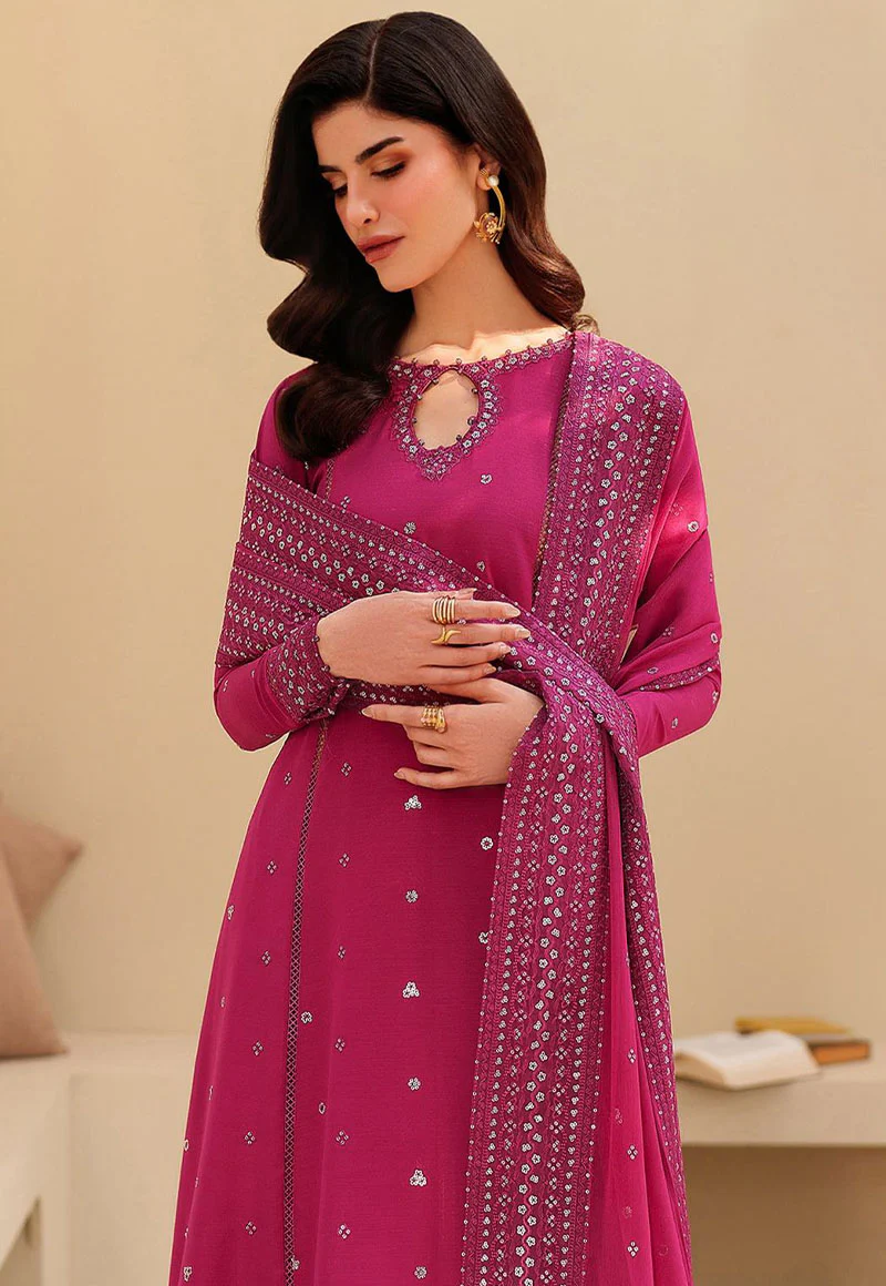 Tabeer By Zarif Unstitched 3 Piece The Silk Edit Suit-ZE-TS-04 HORAIN - Image 4