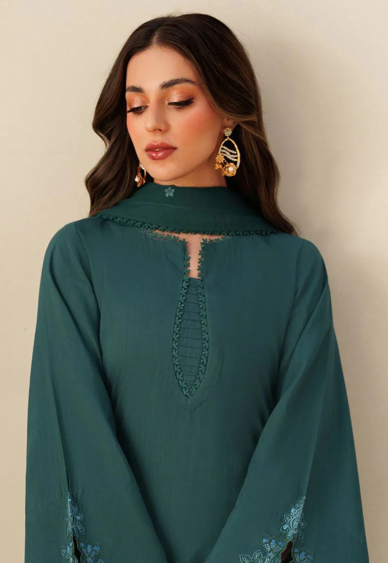 Tabeer By Zarif Unstitched 3 Piece The Silk Edit Suit-ZE-TS-07 SAWERA - Image 2