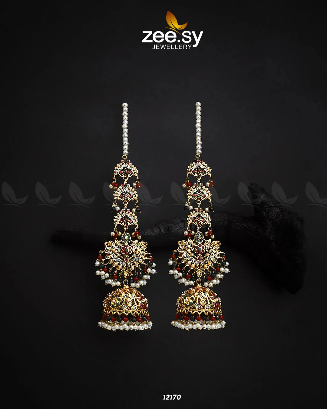 Zeesy Adorable Jhumki Earrings - Image 3