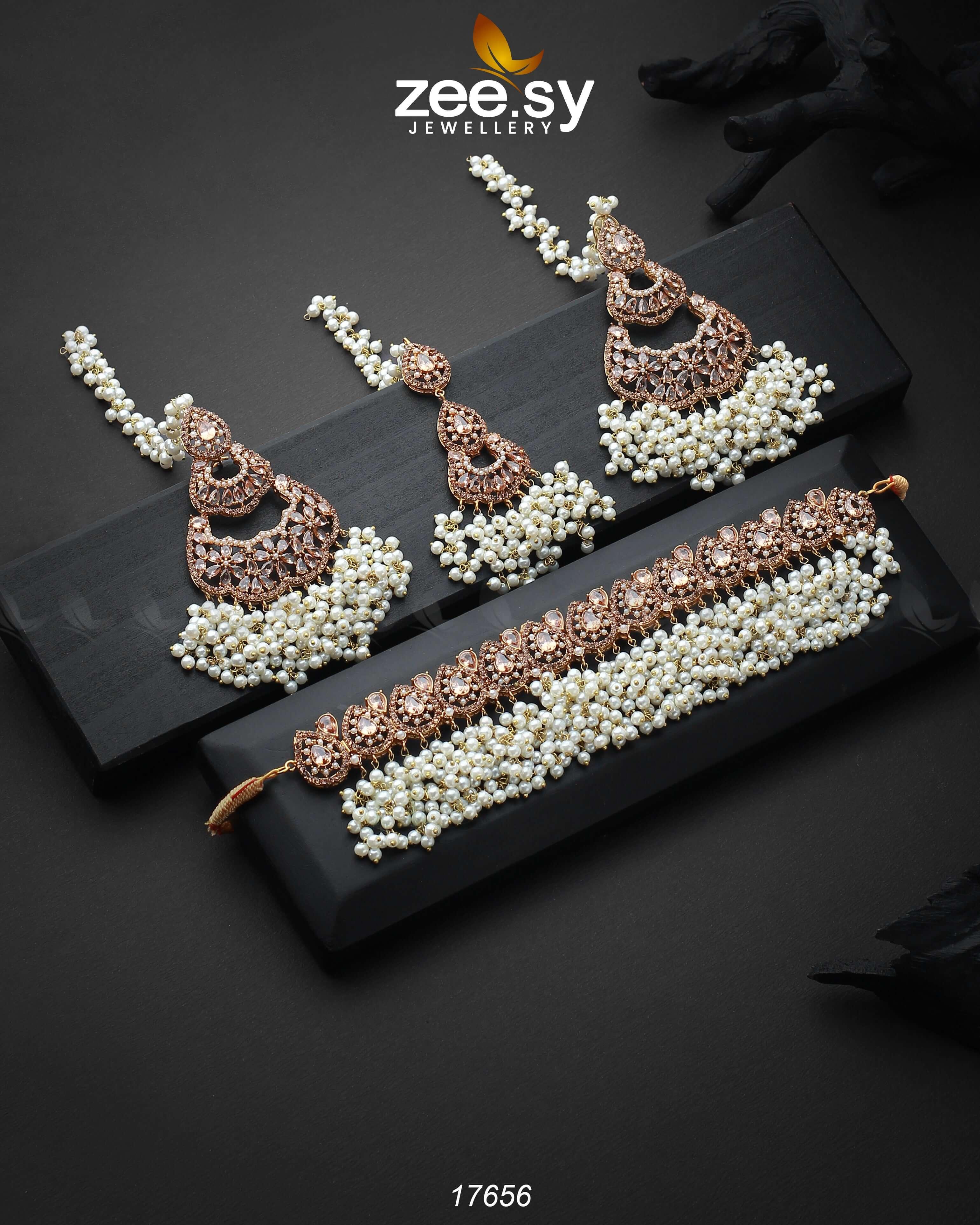 Zeesy Amaira Chokar Necklace Set - Image 2