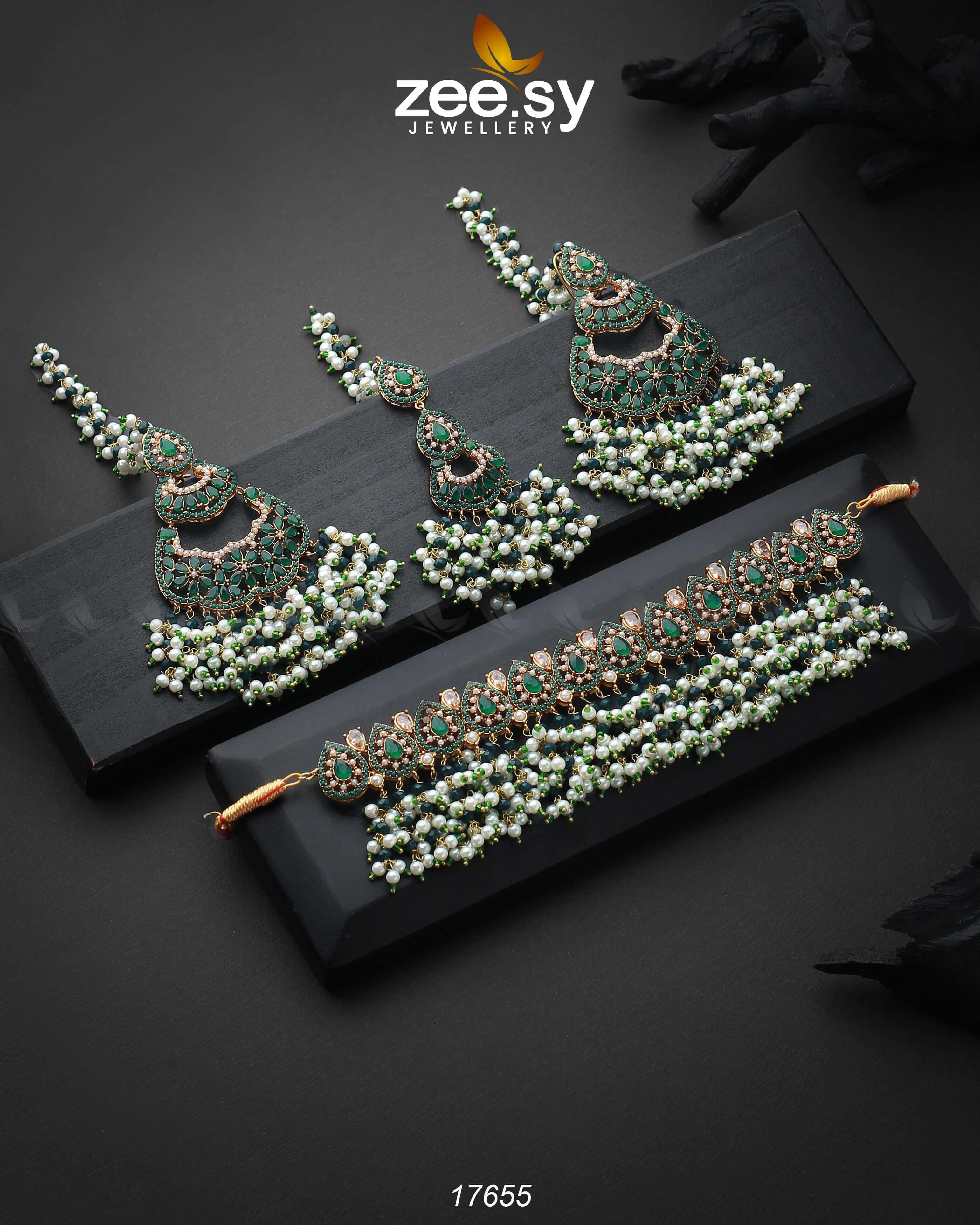 Zeesy Amaira Chokar Necklace Set - Image 4