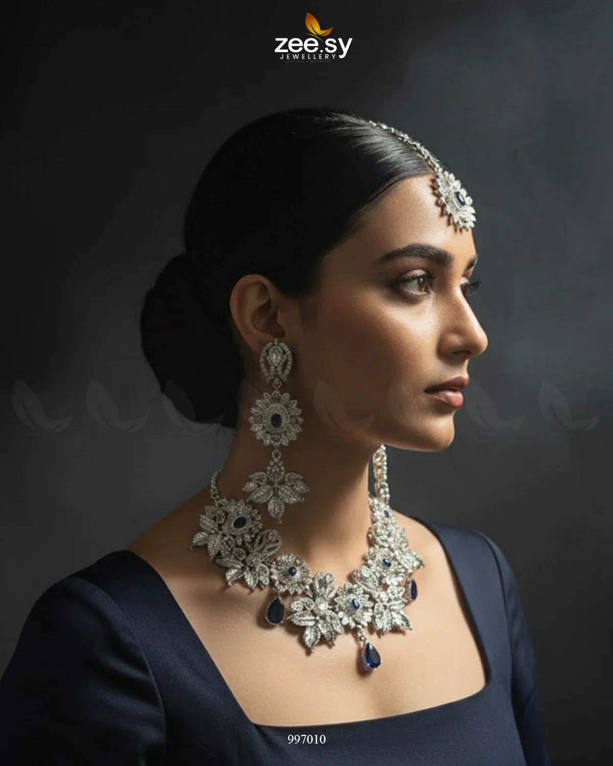 Zeesy Angelonia Necklace Set
