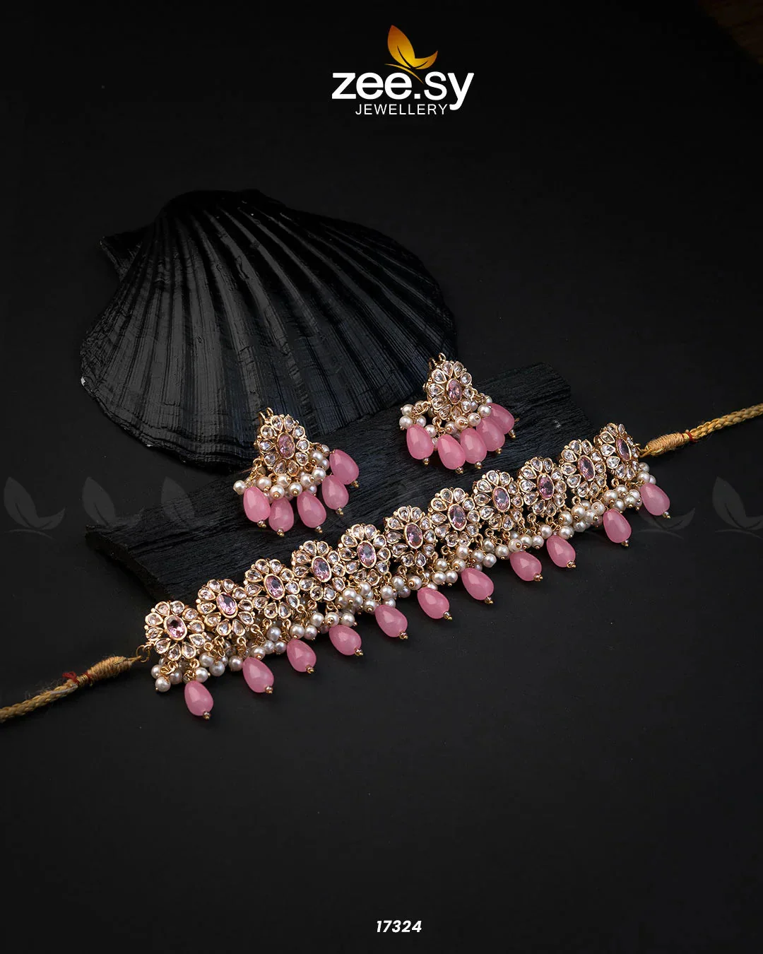 Zeesy Blooming Flower Necklace Set - Image 13