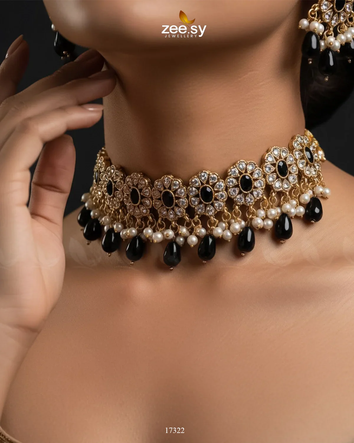 Zeesy Blooming Flower Necklace Set - Image 17