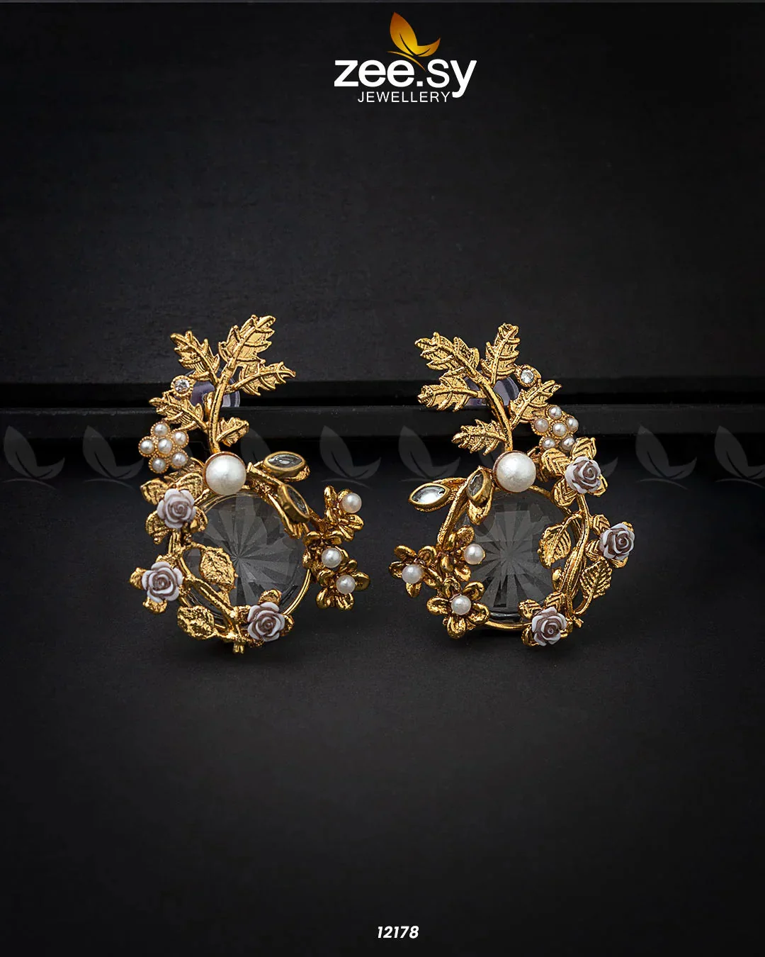 Zeesy Bract Earrings - Image 3