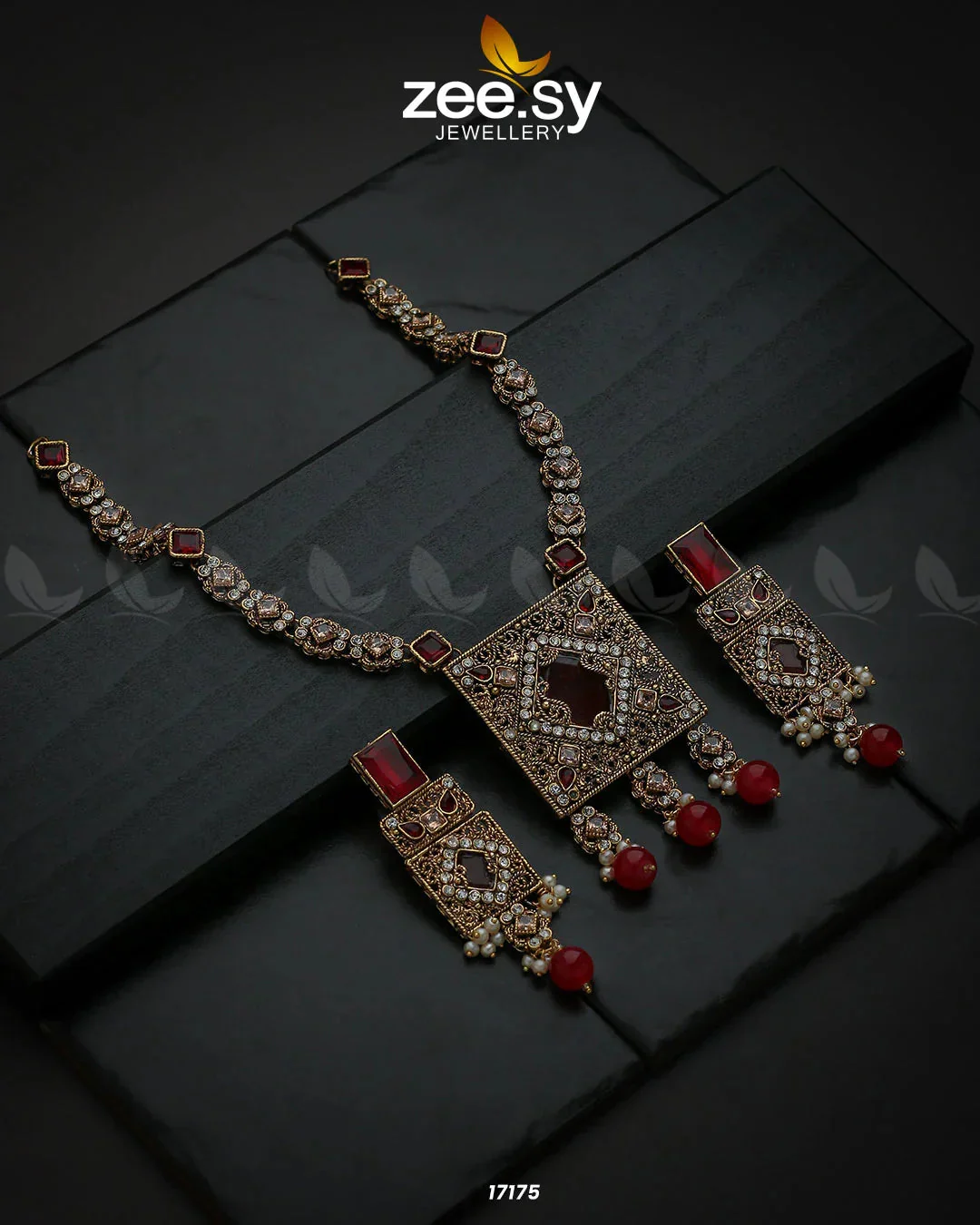 Zeesy Captivating Crystals Necklace - Image 2