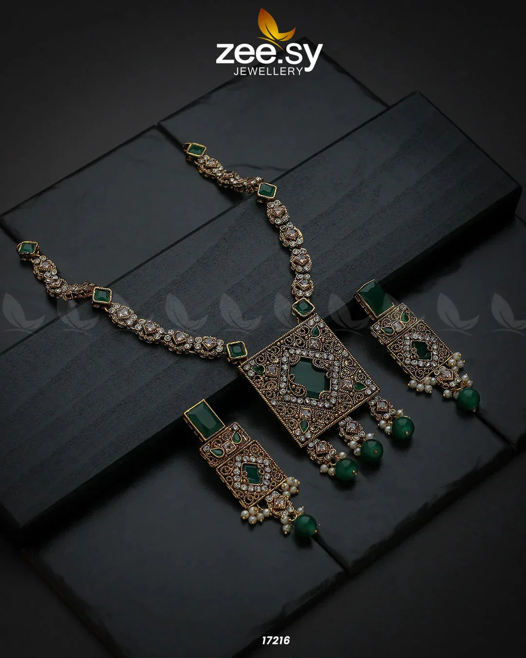 Zeesy Captivating Crystals Necklace - Image 4