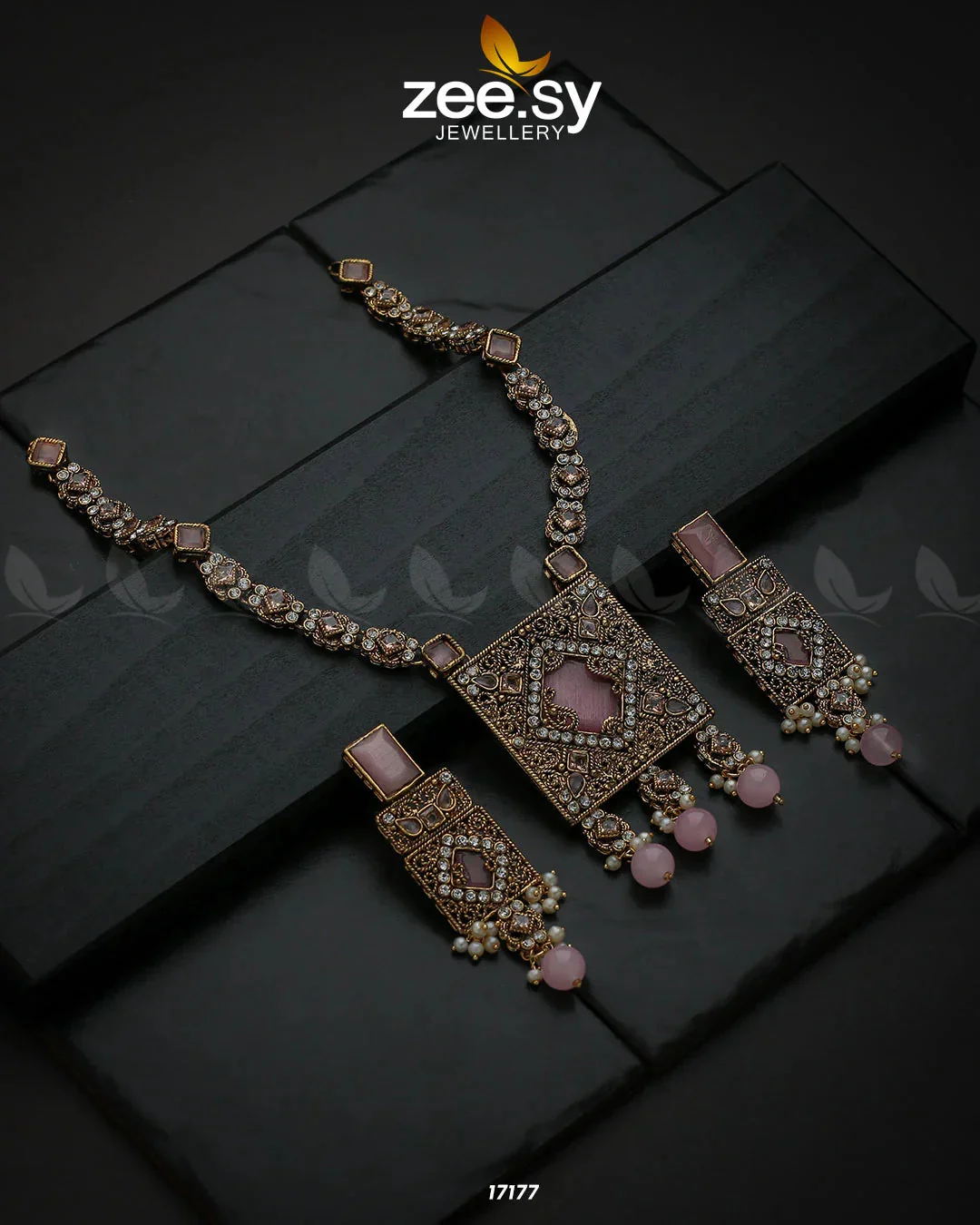 Zeesy Captivating Crystals Necklace - Image 9