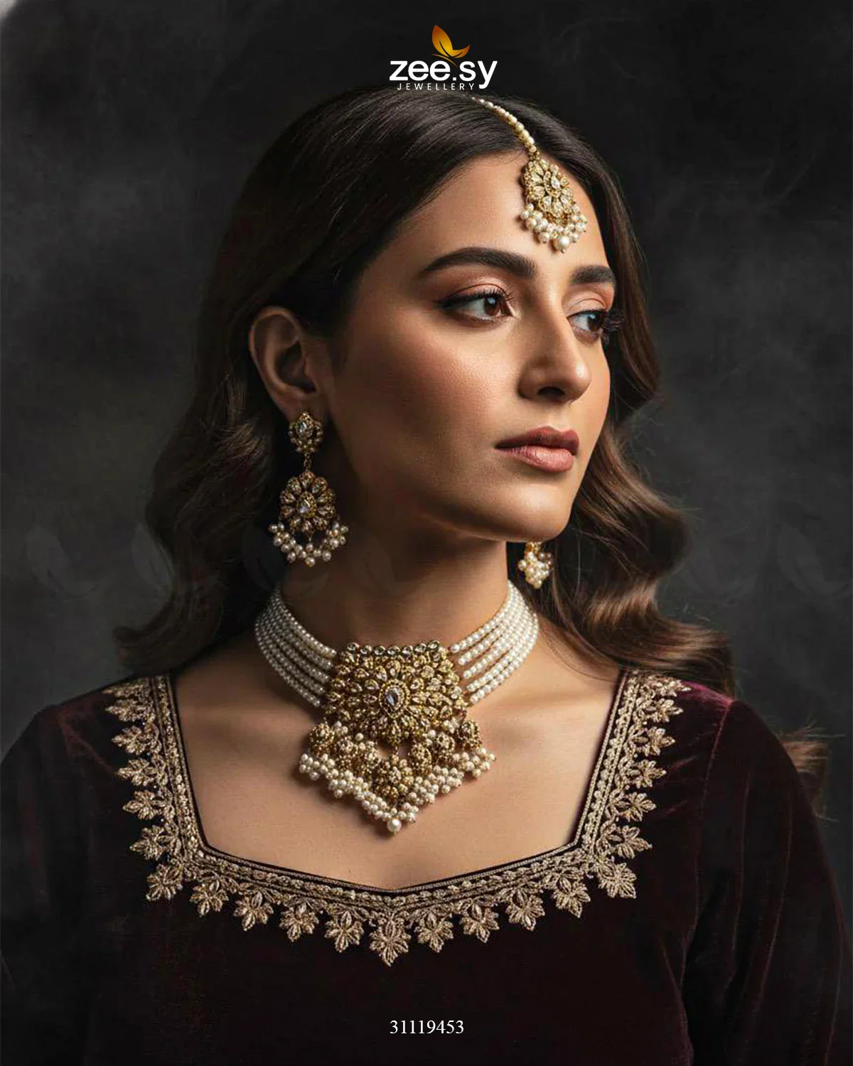 Zeesy Compass Choker Set - Image 3