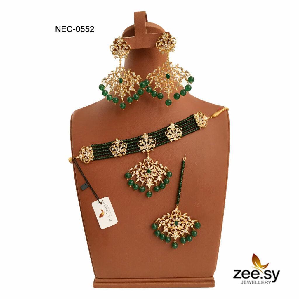 Zeesy Crystal Necklace-0552 - Image 4