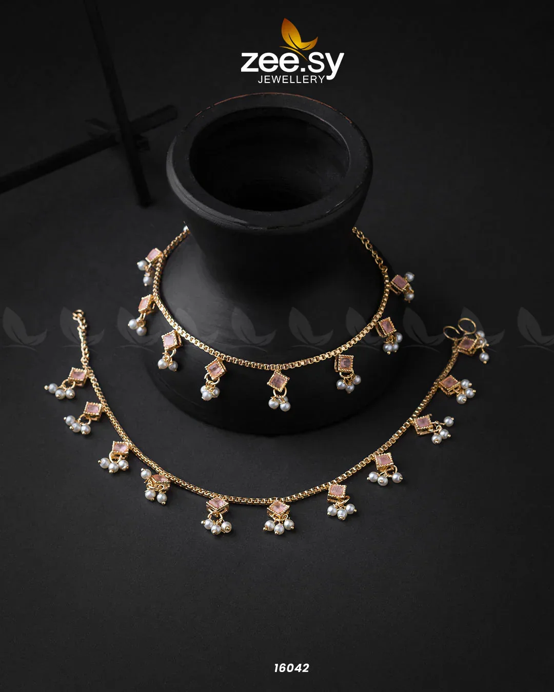 Zeesy Cubic Anklets - Image 2