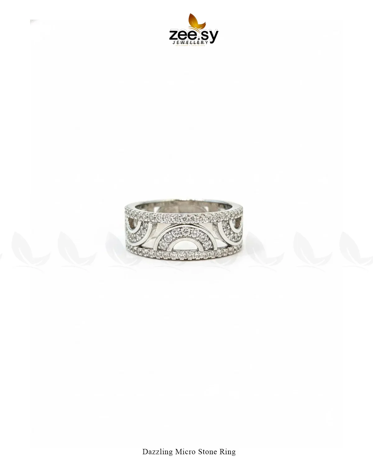 Zeesy Dazzling Micro Stone Ring - Image 2