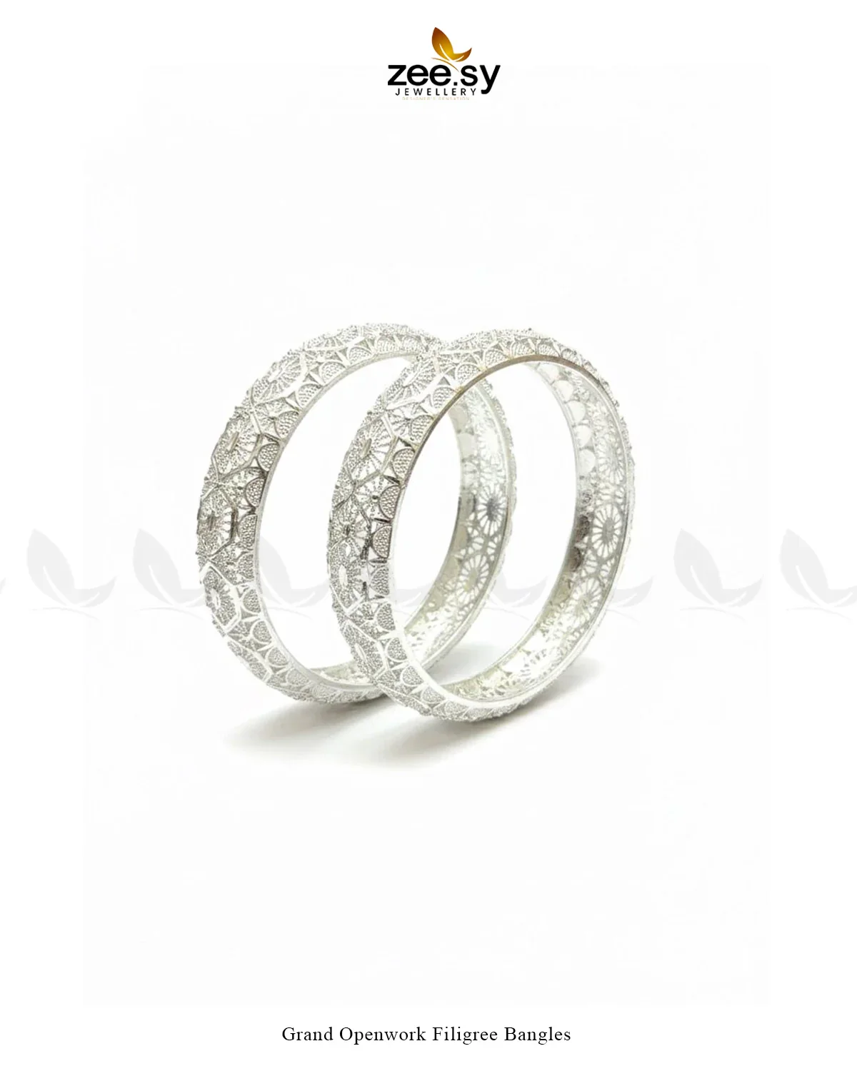 Zeesy Grand Openwork Filigree Bangles - Image 2