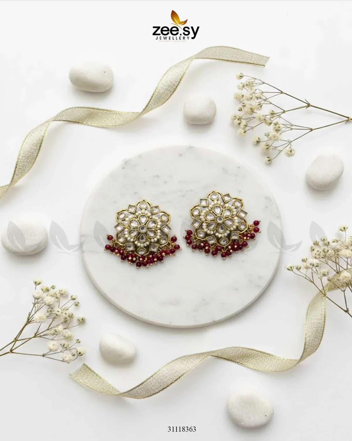 Zeesy Dewdrop Earrings - Image 2