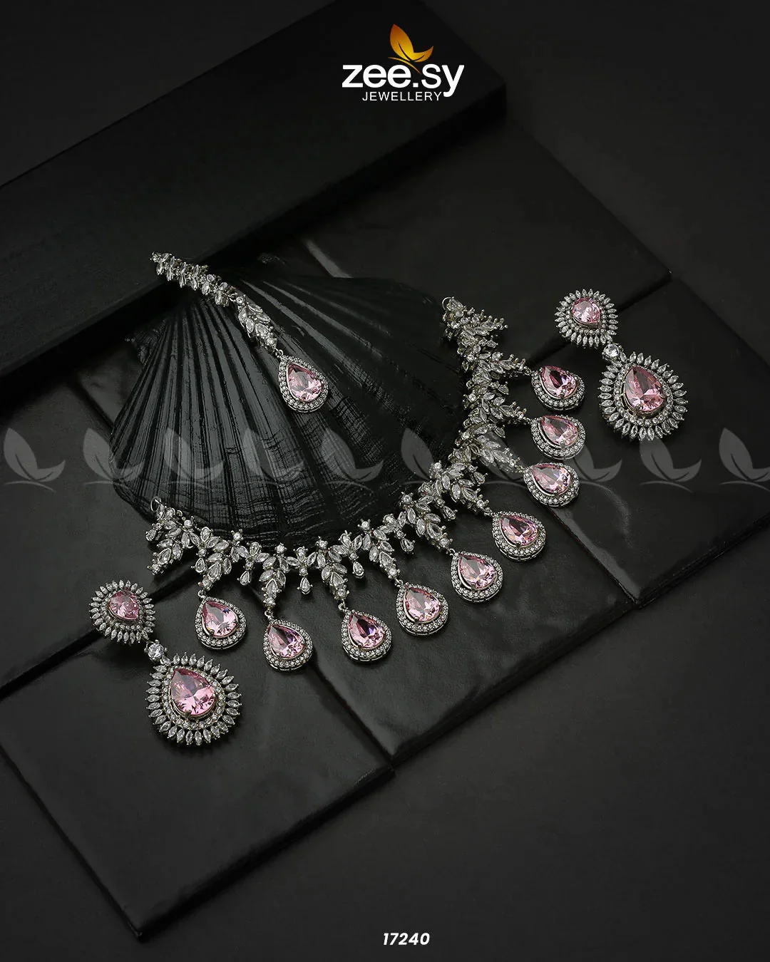 Zeesy Drop Cut Necklace - Image 5