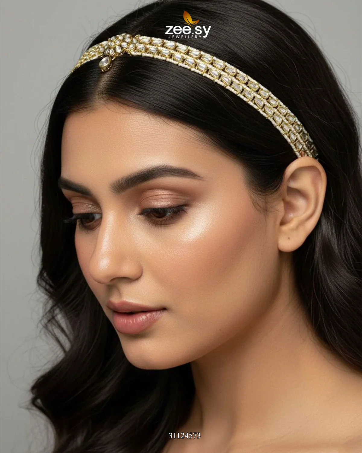 Zeesy Eminent Gilded Forehead Sheesh Patti - Image 2