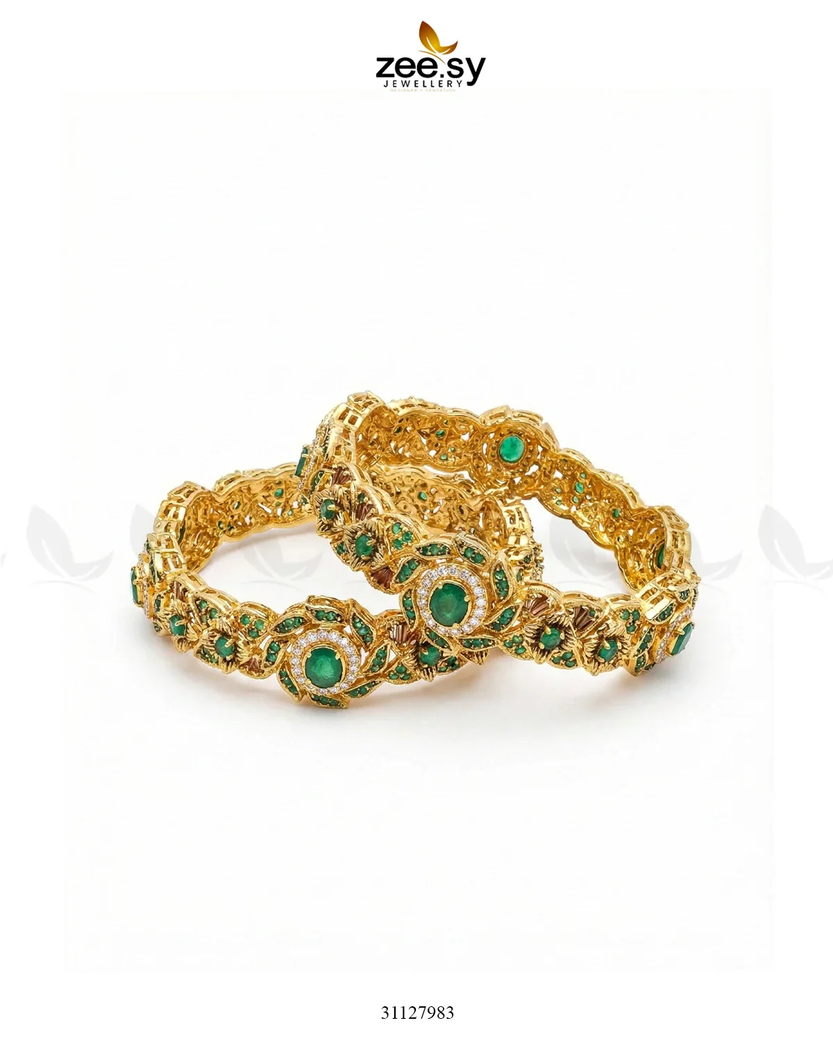 Zeesy Exquisite Noori Glitz Bangles - Image 4