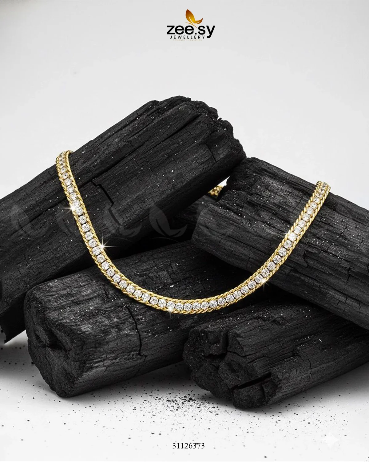 Zeesy Frontier Cluster Pave Chain - Image 3