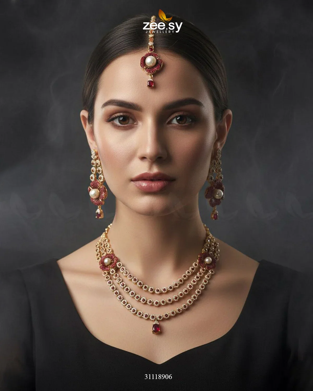 Zeesy Grandeur Necklace Set - Image 4