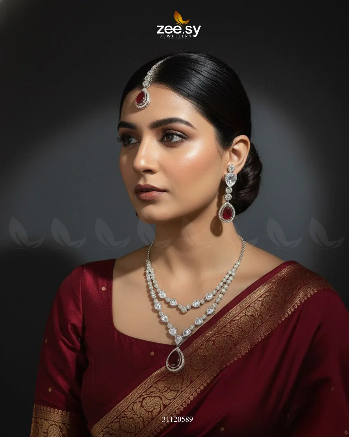 Zeesy Interlock Traditional Necklace Set - Image 13