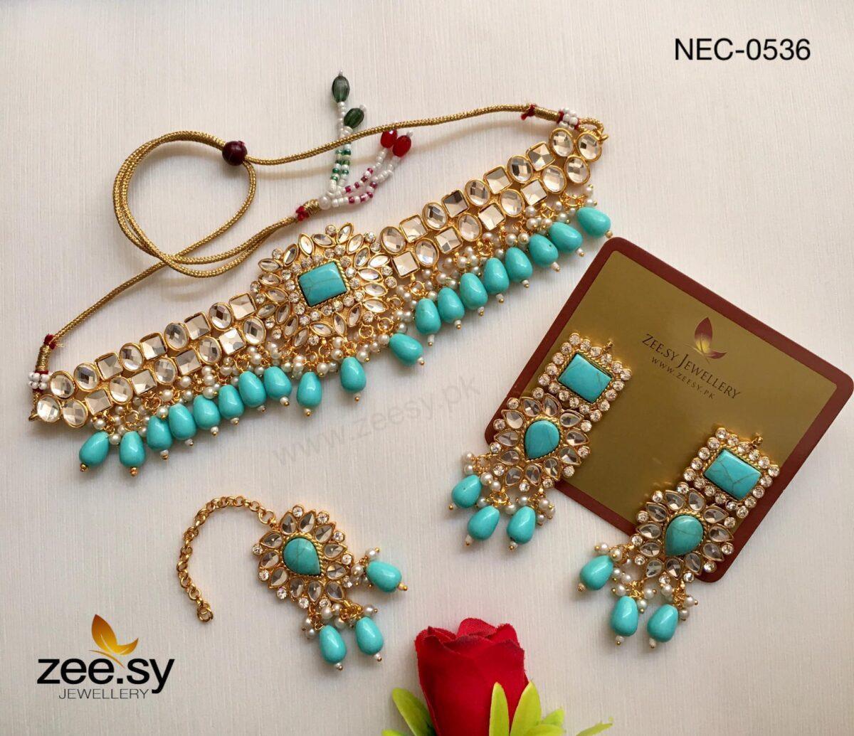 Zeesy Kundan Necklace-0536 - Image 3