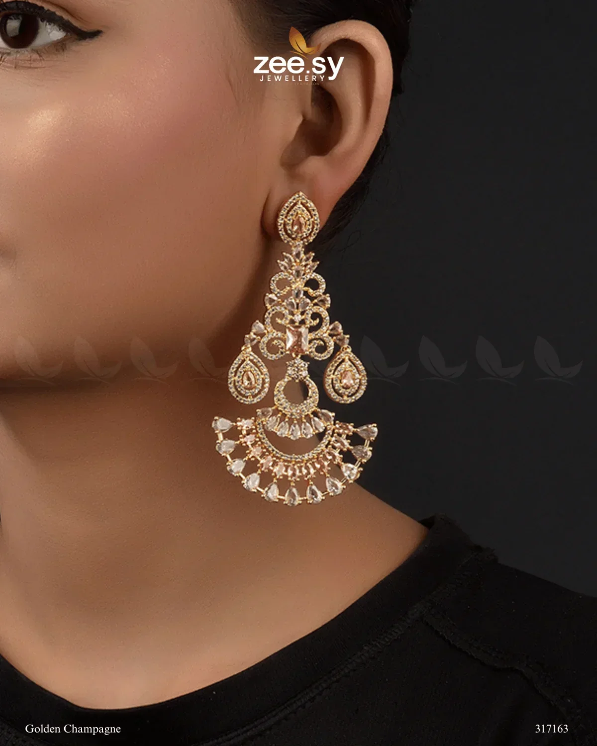 Zeesy Lunaria Earrings - Image 3