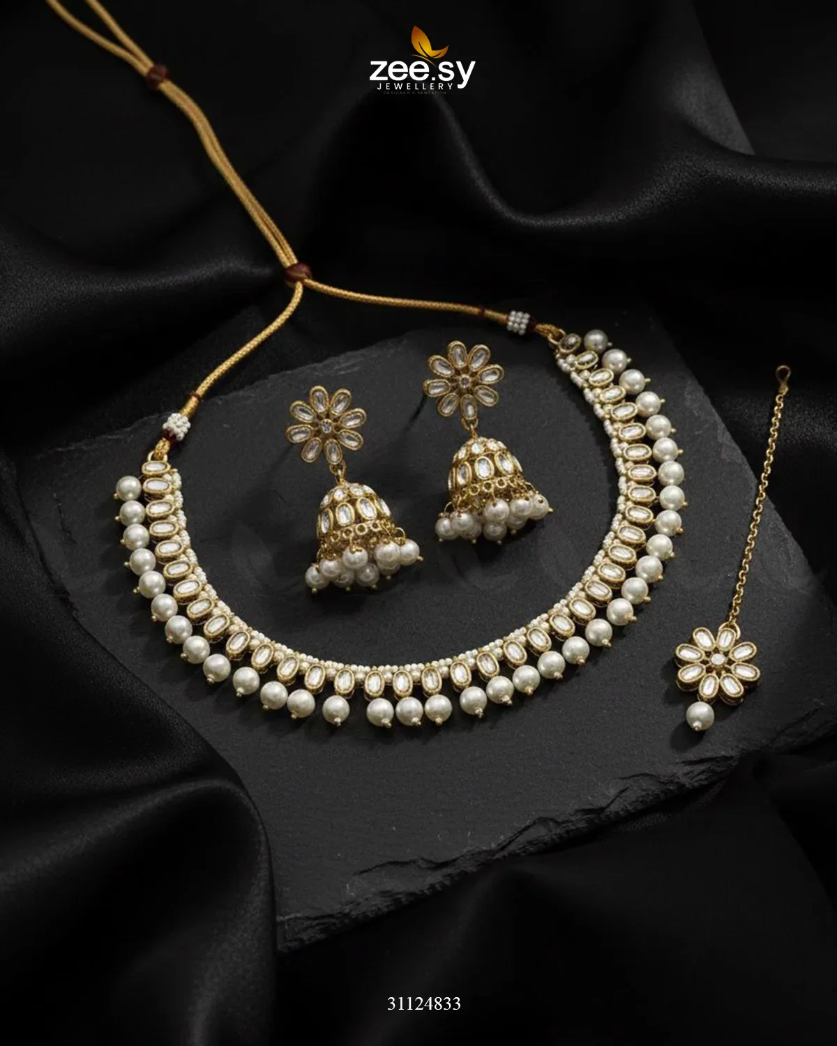 Zeesy Magnificent Tonal Arch Bridal Set - Image 3