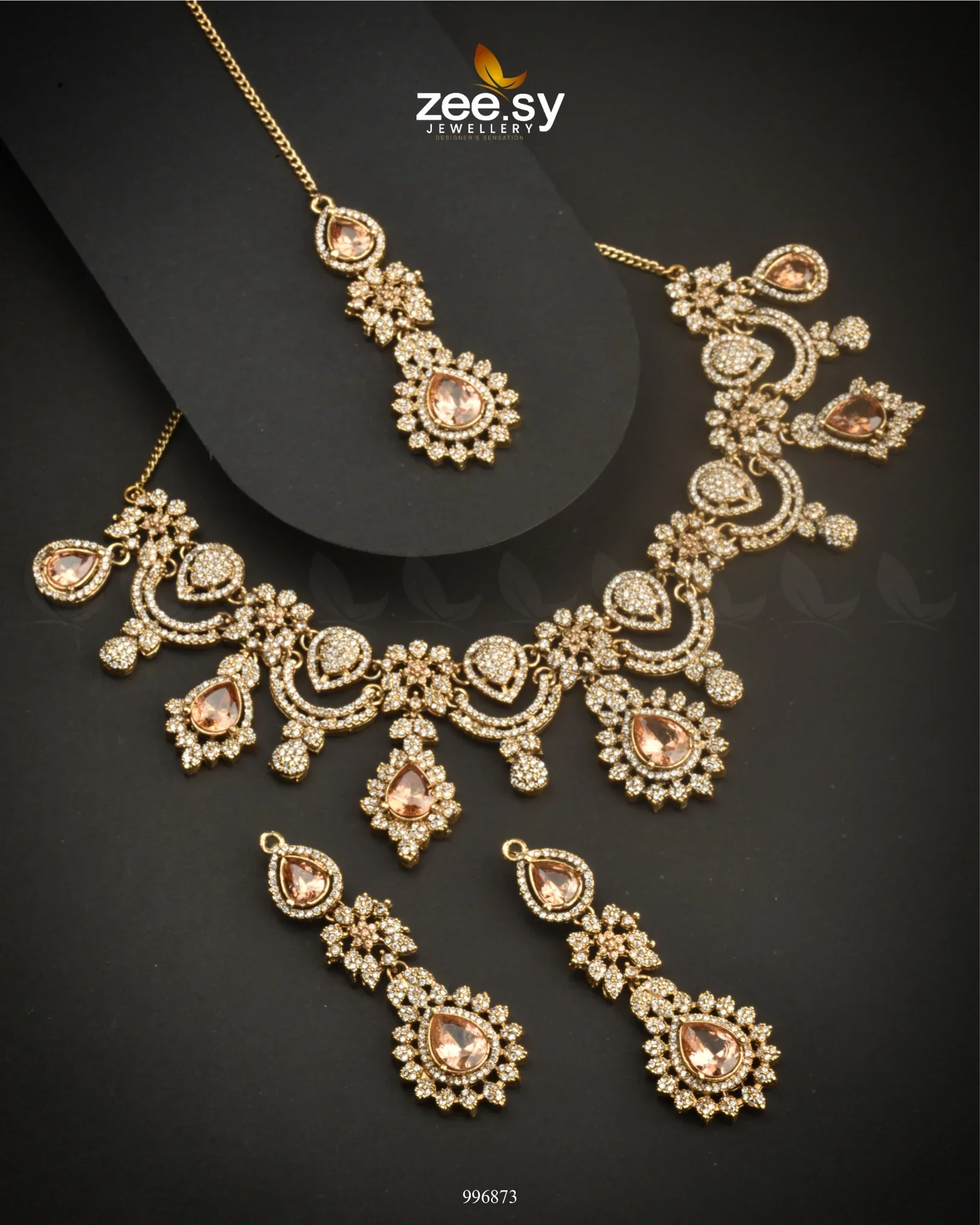 Zeesy Marigold Necklace Set - Image 3