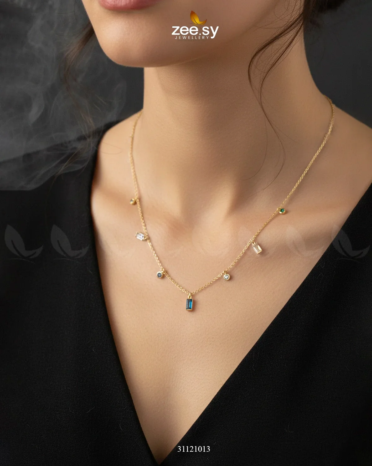 Zeesy Modern Rainbow Charm Chain