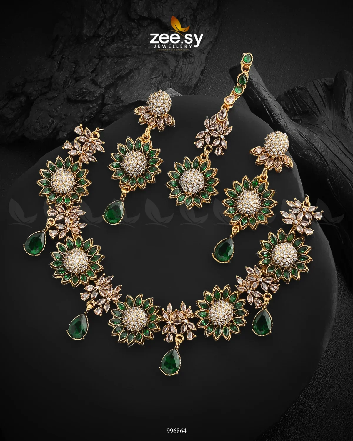 Zeesy Oleander Necklace Set - Image 2