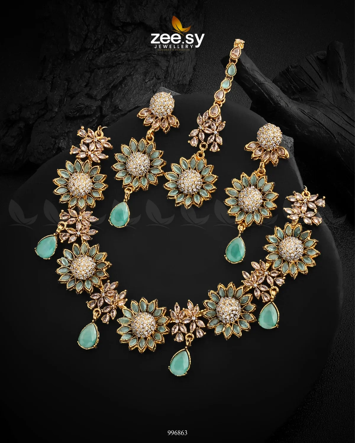 Zeesy Oleander Necklace Set - Image 6