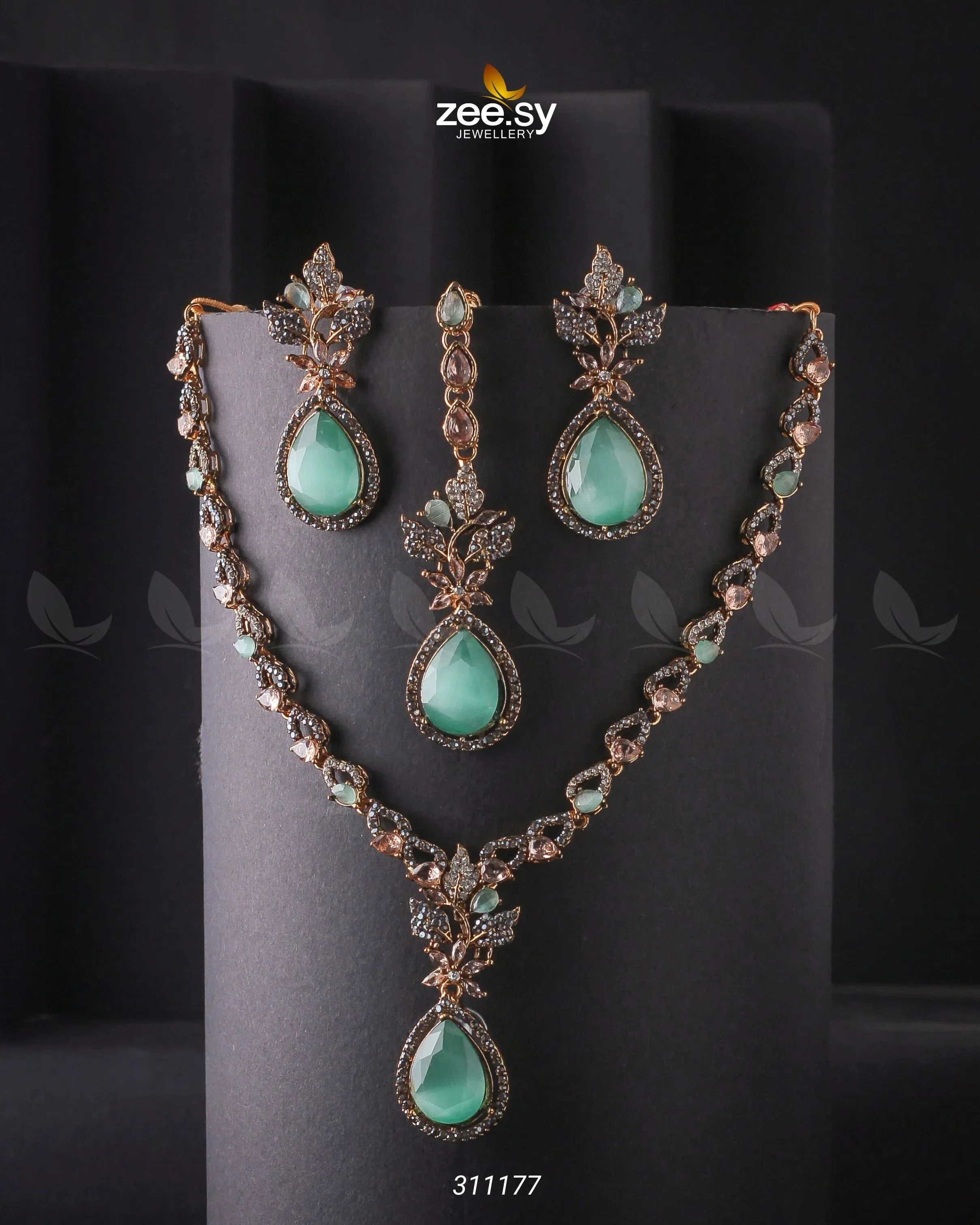 Zeesy Opal Necklace Set - Image 14