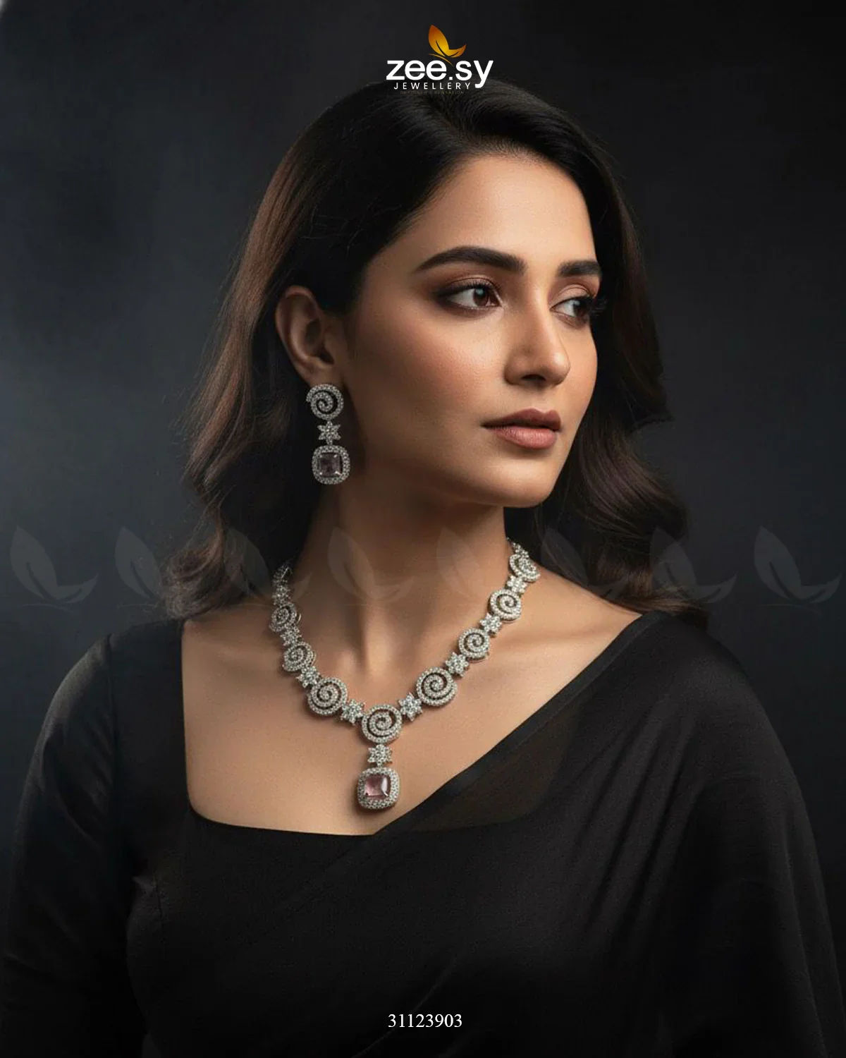 Zeesy Opulent Vestige Crystal Necklace Set - Image 16