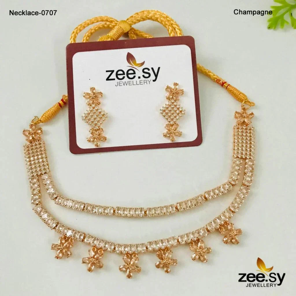 Zeesy Party Wear Necklace-0707 - Image 2