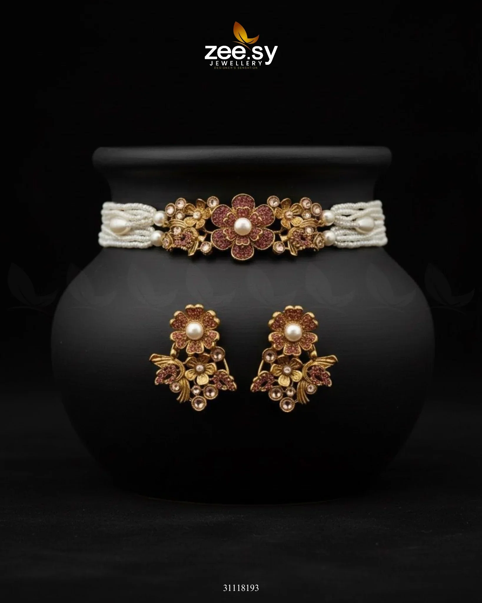 Zeesy Peony Choker Set - Image 12
